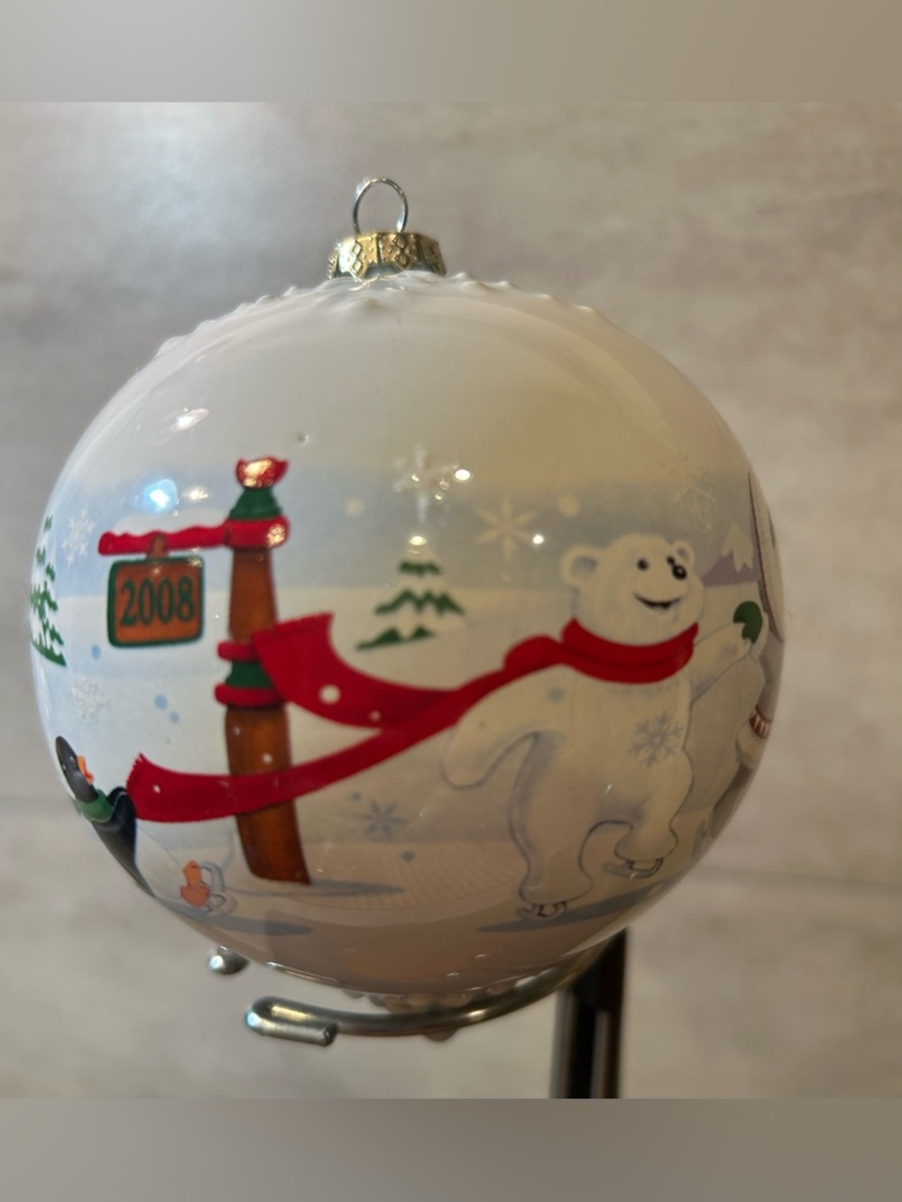 2008 Hallmark Keepsake Polar Bear/Eskimo/Penguin Ornament